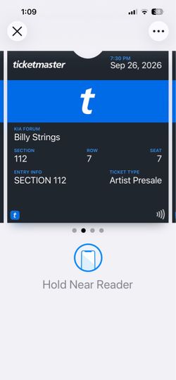 Billy Strings Ticket – Kia Forum Sep 26 2026