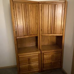 Wooden shelving