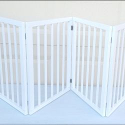 Petmaker Indoor Pet Gate - 4-Panel Folding Dog Gate for Stairs or Doorways - 73x24-Inch
