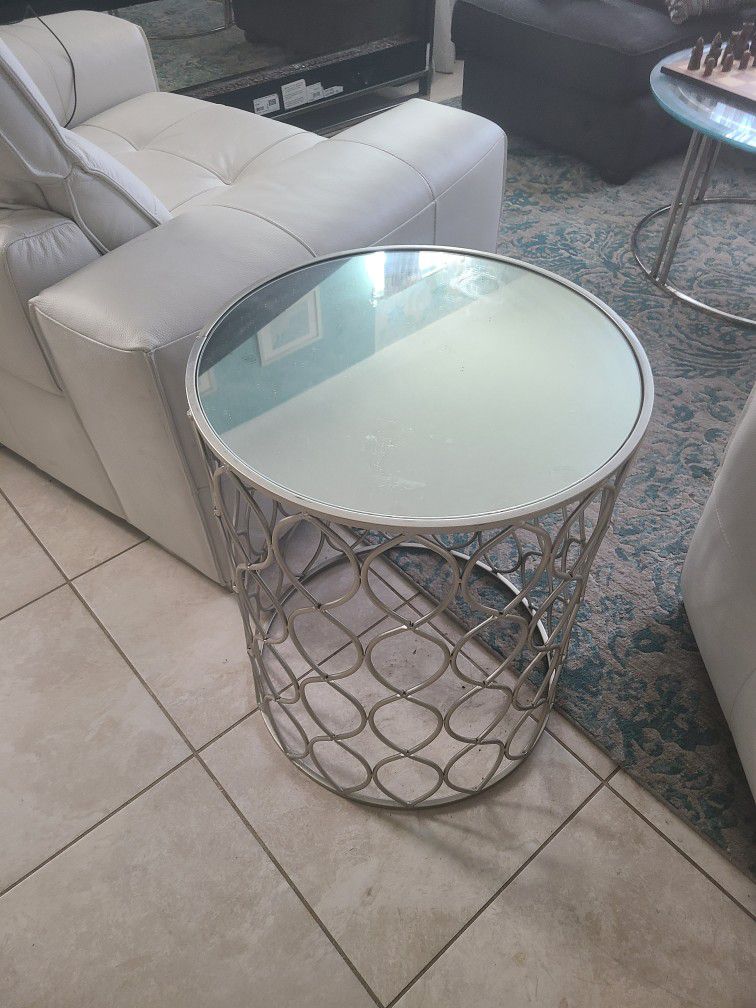 Mirror side table