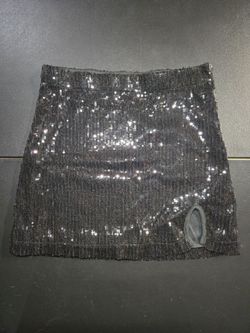 Womens Size Small Black Sequin Skirt