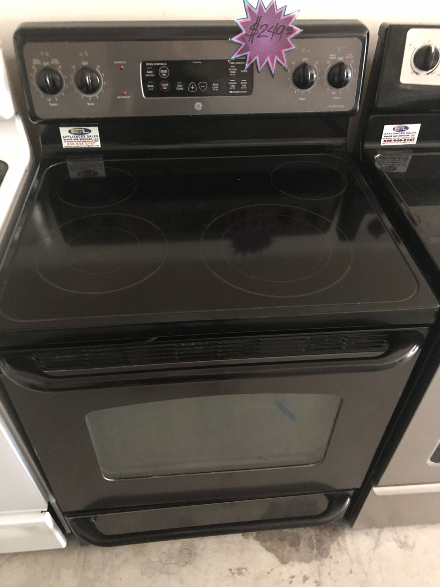 A stainless steel glass top GE stove for Sale in Lehigh Acres, FL OfferUp