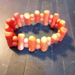 Vintage Natural Coral Bracelet 