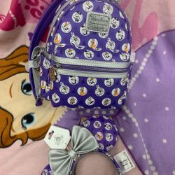 Mickey And Friends Loungefly Backpack Set 