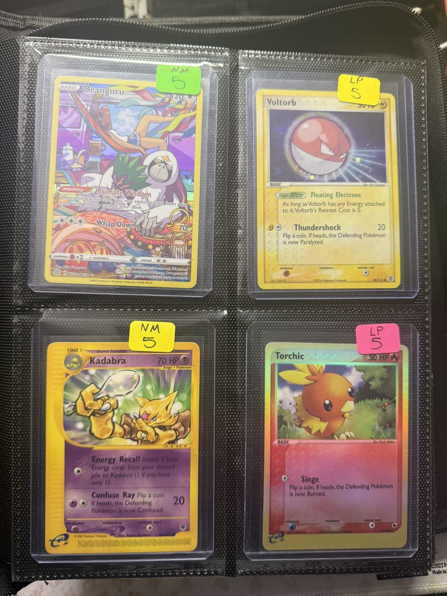 Pokémon single cards