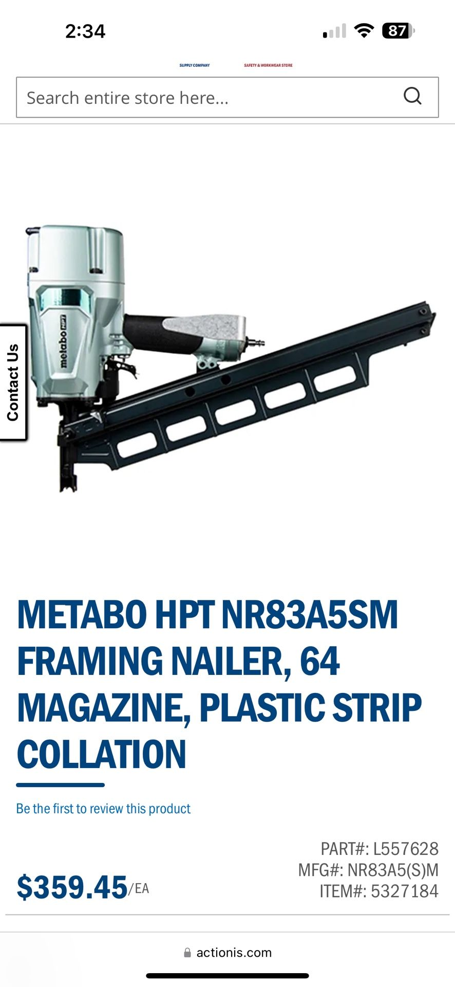 Nail Gun Pistola