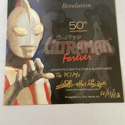 Ultraman 50th Anniversary Signed Autograph Thailand Program Bandai Gundam Anime Dragon Ball Z Robotech