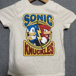 Old Navy Sonic The Hedgehog Unisex Graphic T-shirt Sonic Knuckles 5 Toddler