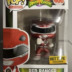 Funko Pop! Metalic Red Ranger Hot Topic Exclusive