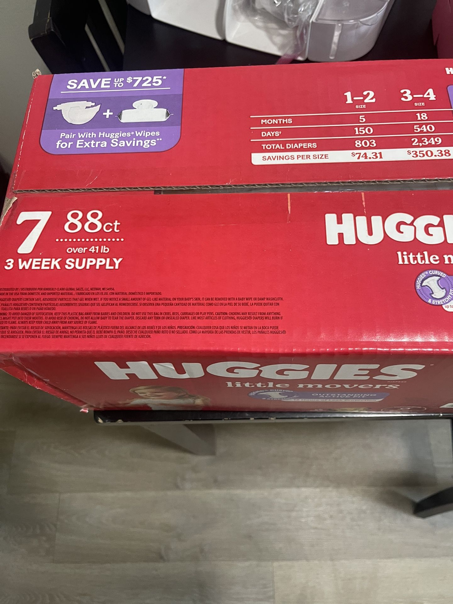 Huggies Little Movers Baby Diapers 