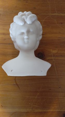 5-Inch Bisque Porcelain Doll Head Torso – Artist/Craft Supply