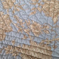 4 C&F Reversible Rectangle Scalloped Placemats(19"x13.5") &4 Napkins(17"x17")Floral