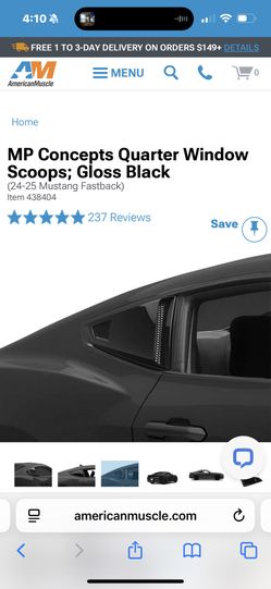 2024-2025 Ford Mustard Side Scoops 