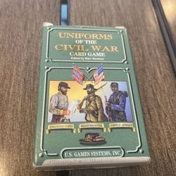 NOS UNIFORMS OF THE CIVIL WAR CARD GAME UNUSED OPENED BOX