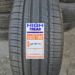 (1) 265 45 21 Michelin Tire 