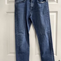 Levi's Jeans Men's 34x32 Blue Taper 502 Premium Denim - VGUC