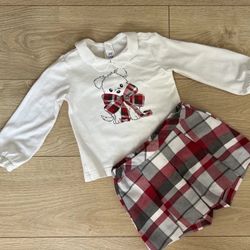 mayoral european boutique toddler girl set 18-24m