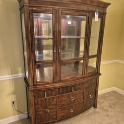 Beautiful CHINA CABINET " cherry Wood