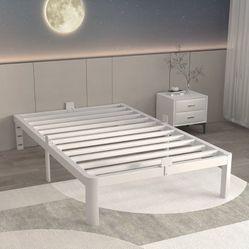  Twin Size Metal Platform Bed Frame – 14” Heavy-Duty