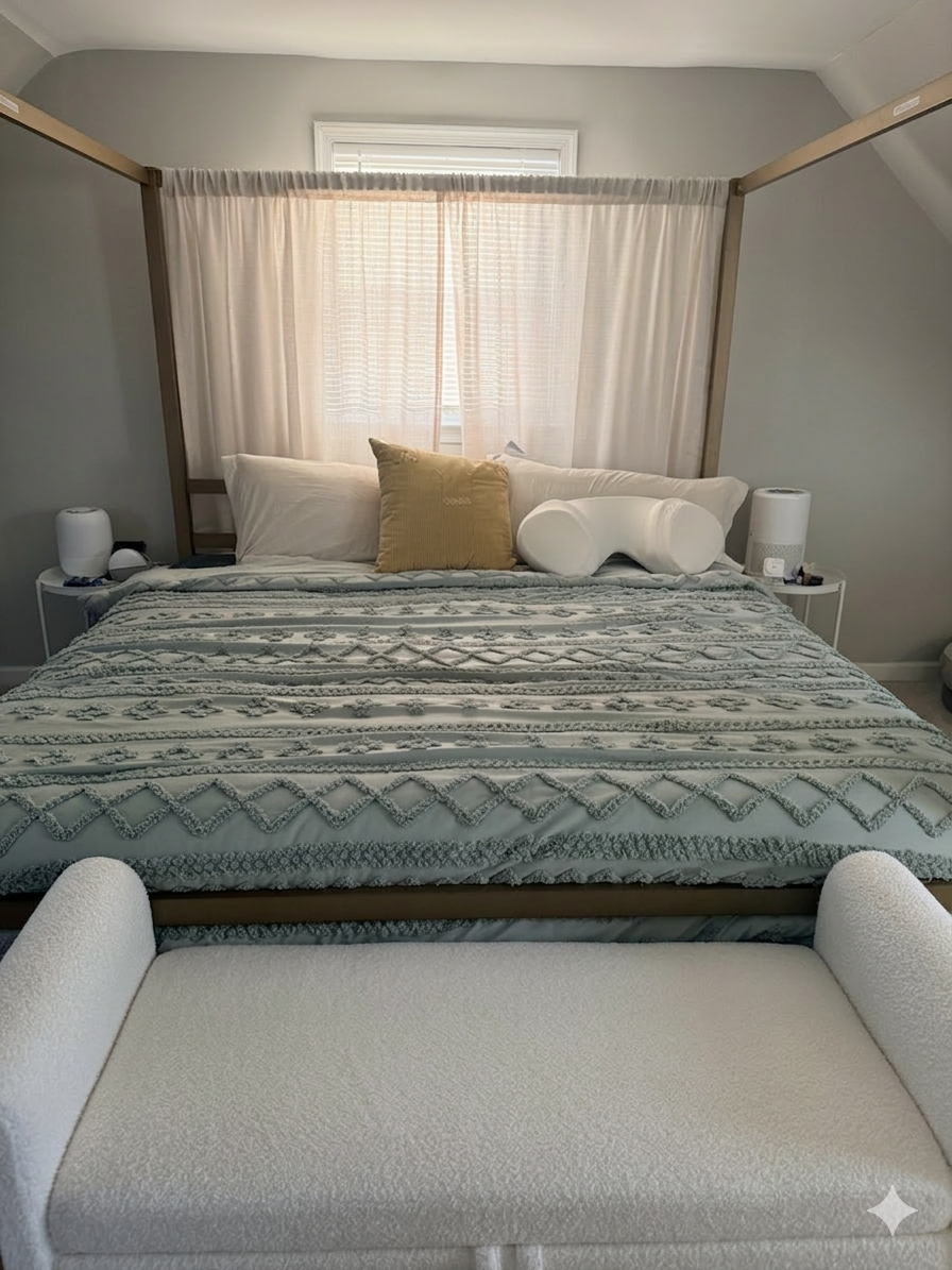 (REDUCED PRICE) King Bedframe and Mattress