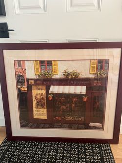 Framed French Bistro Art Print
