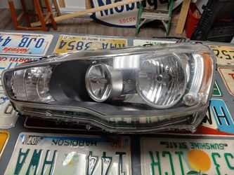 08-17 Mitsubishi Lancer Left Driver Side Halogen Headlight