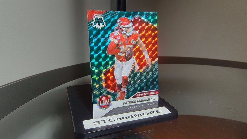 2021 Panini Mosaic - Super Bowl MVPs Mosaic Green Prizm #288 Patrick Mahomes II
