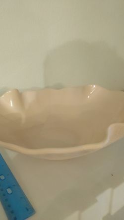 Cream color melamine bowl