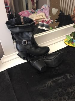 Black Leather Boots