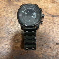 Diesel stainless steel black watch