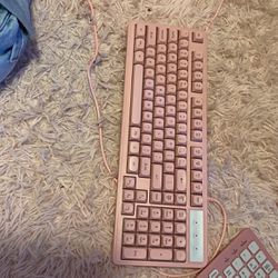 Pink Membrane Keyboard