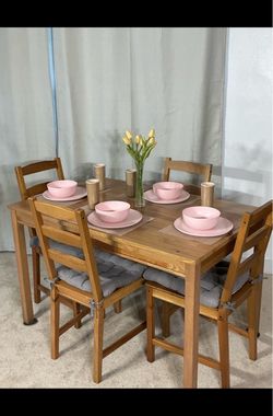 Compact Kitchen Dining Table & 4 Chairs