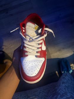 Nike Dunk Low Red and White Sneaker