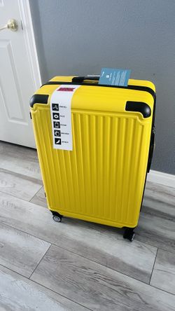 💛 BRAND NEW 28” Bright Yellow Hardshell Luggage – $45 FIRM  📍 Pickup: South Durango & 215 — near IKEA 💵 $45 FIRM  Stand out at baggage claim! ✈️ Go