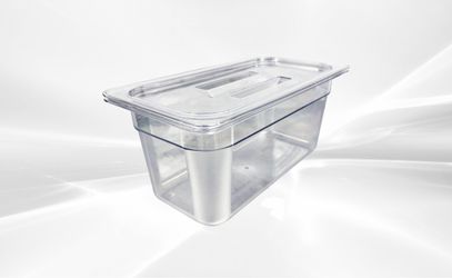 5.41QT Sandwich Prep Table Plastic Deep Tray 10 set P-136
