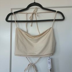 ASOS White Backless Crop