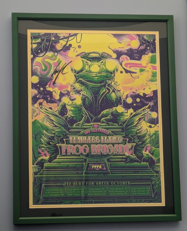 Les Claypool Signed Frog Brigade Poster