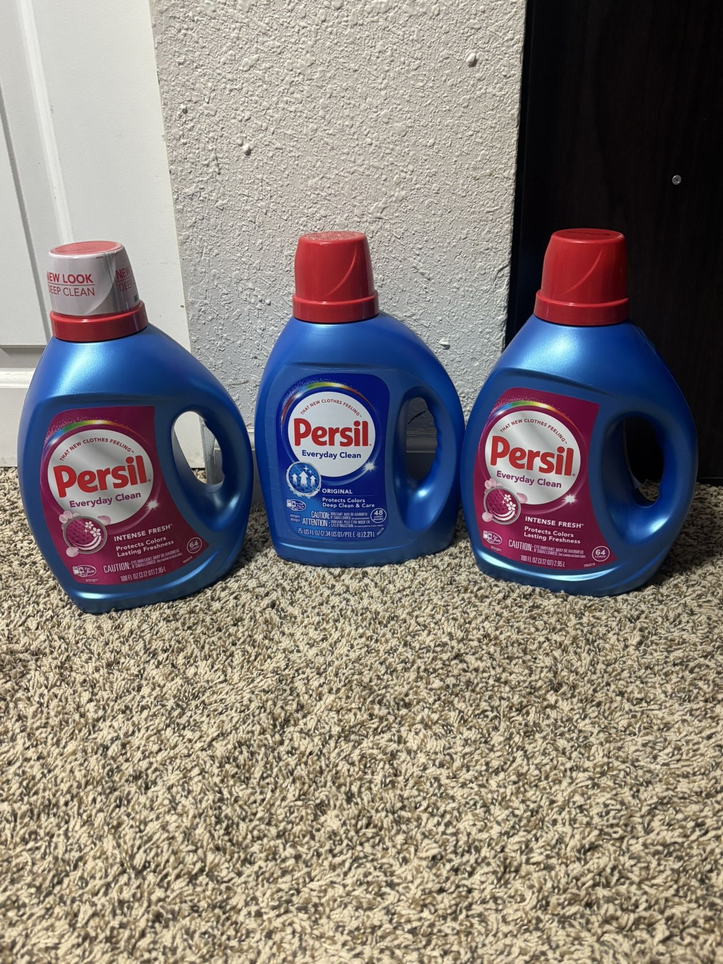 3 Persil laundry detergents 100oz