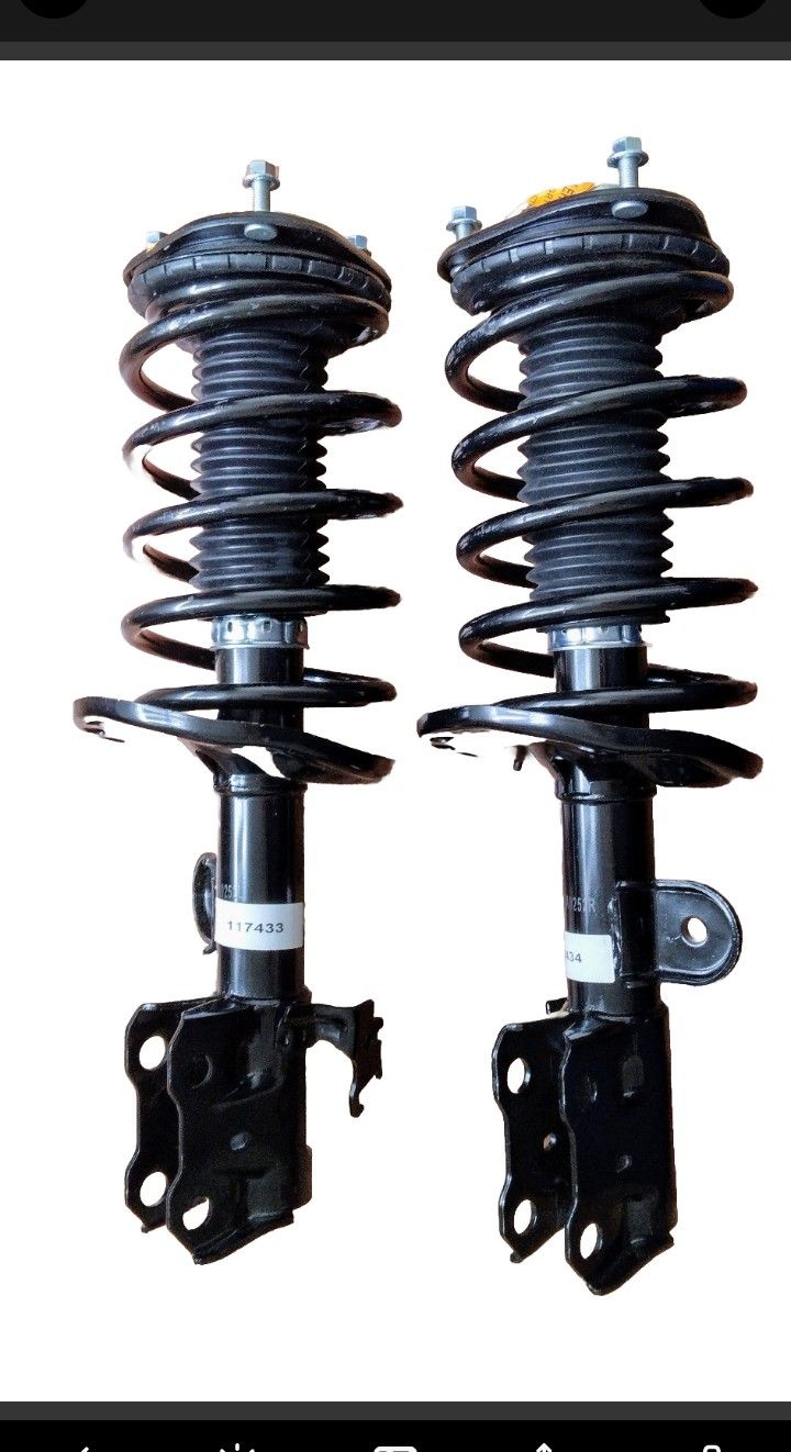 Frontal Pair Of New Toyota Prius (2010-2015) Assembled Struts & Shock Absorbing Coil Springs