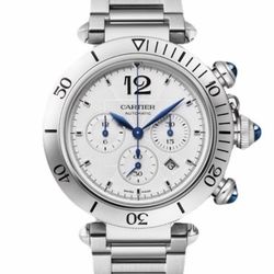 Cartier , Pasha De Cartier mens Watch with Blue Details