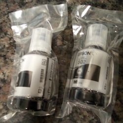Lot Of 2 Epson Black Ink 502 New