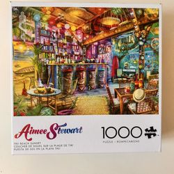 Buffalo Games Tiki Beach Sunset - 1000 Piece Puzzle 