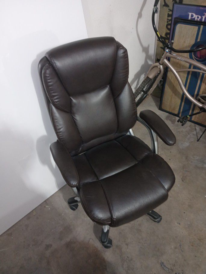 Brown Rolling Office Chair