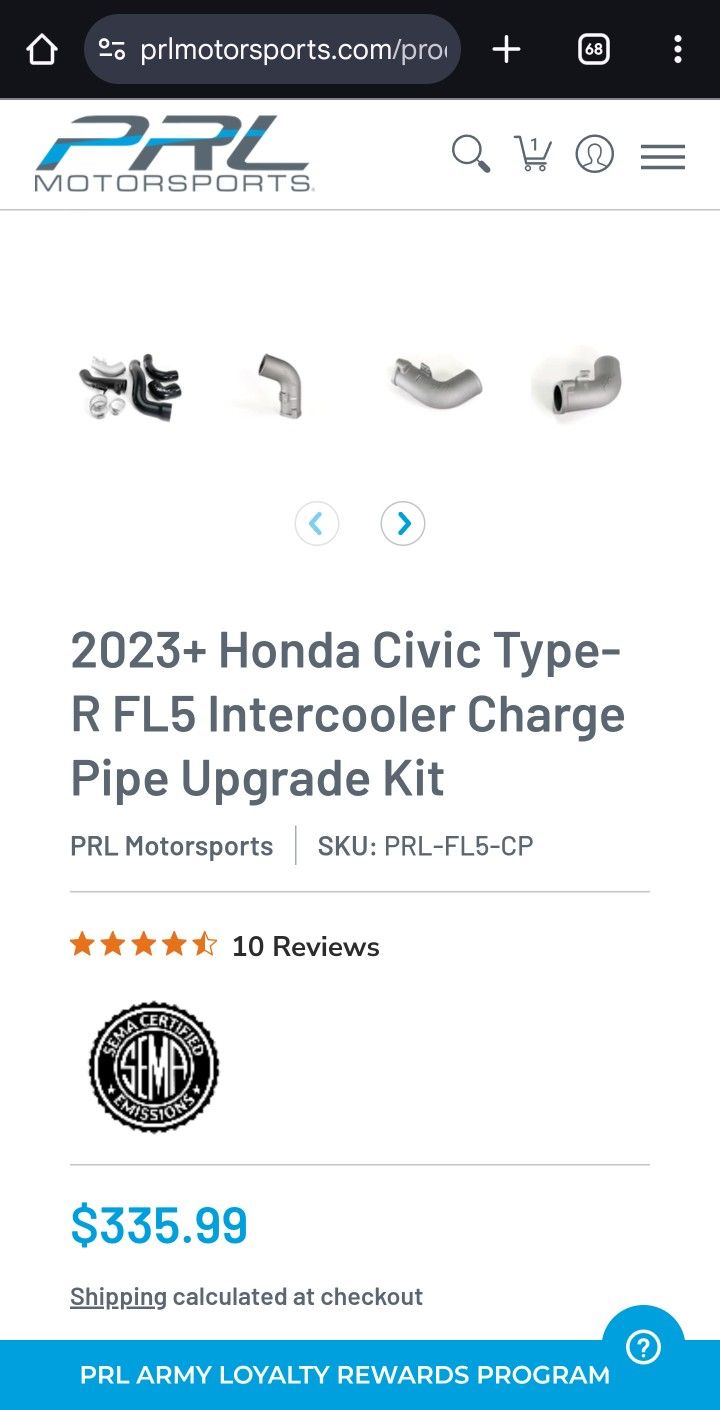 FL5 / DE5 - PRL Charge Pipes
