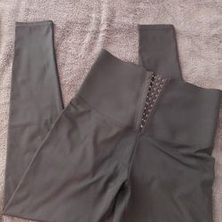 Women High Waist Corset Leggings Tummy Control Yoga Pants