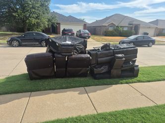 Curb alert free L shape couch