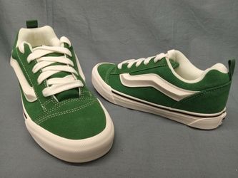 Vans Knu Skool Suede Sneakers Green White FOR SALE
