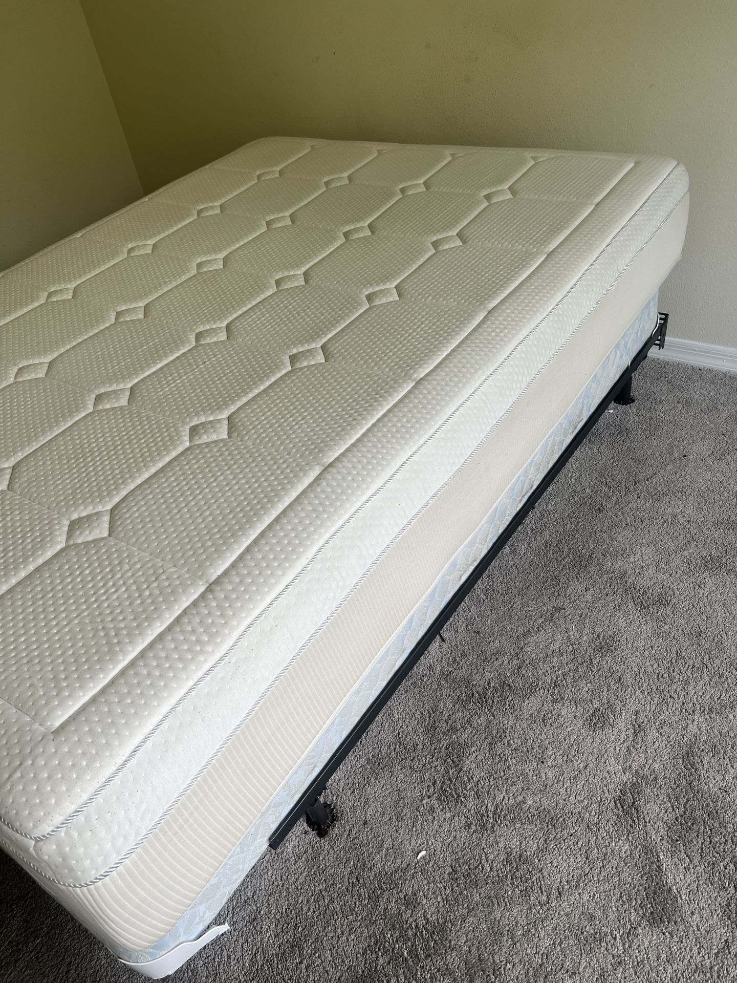 Queen Mattress + Box Spring + Metal Bed Frame – $150 OBO (Tampa)
