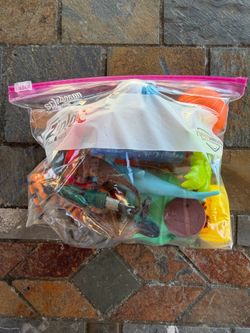 Bag of toys small figures collectibles small ziplock bag