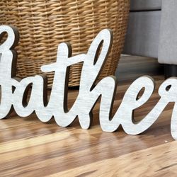 Word Art - “gather” Word Home Decor Item